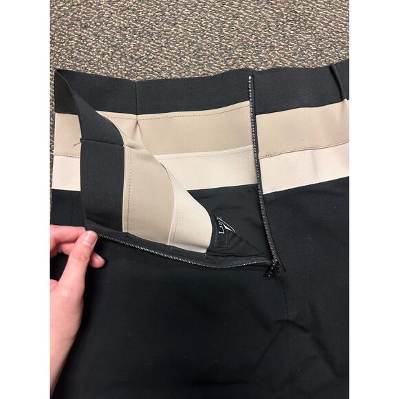 New Lisa Baday Frances Heffernan Black, Beige, and Tan Skirt Size 6 85% Viscose - Picture 3 of 5